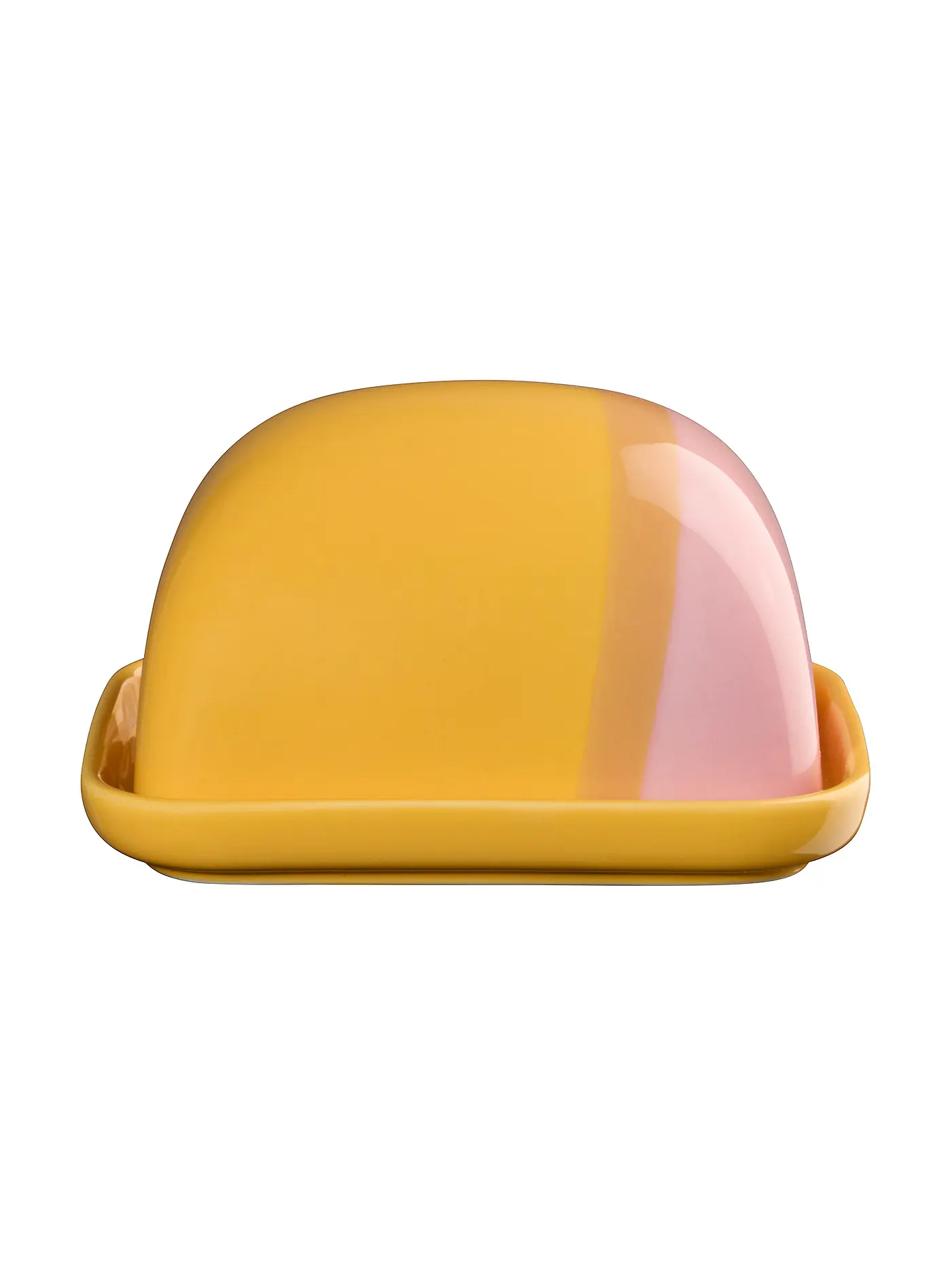 ASA SELECTION | Butterdose klein JOY 11x9x6cm Black Currant Smoothie | gelb